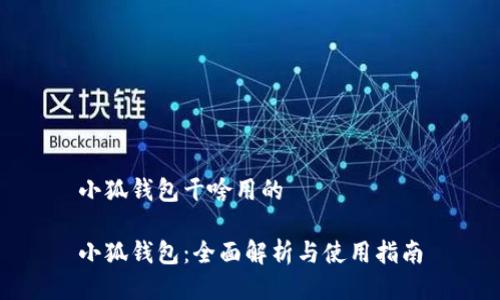 小狐钱包干啥用的

小狐钱包：全面解析与使用指南